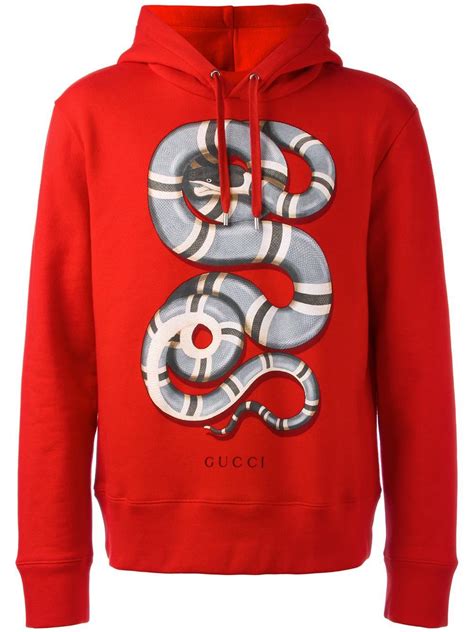 gucci red hoodie|Gucci snake hoodie.